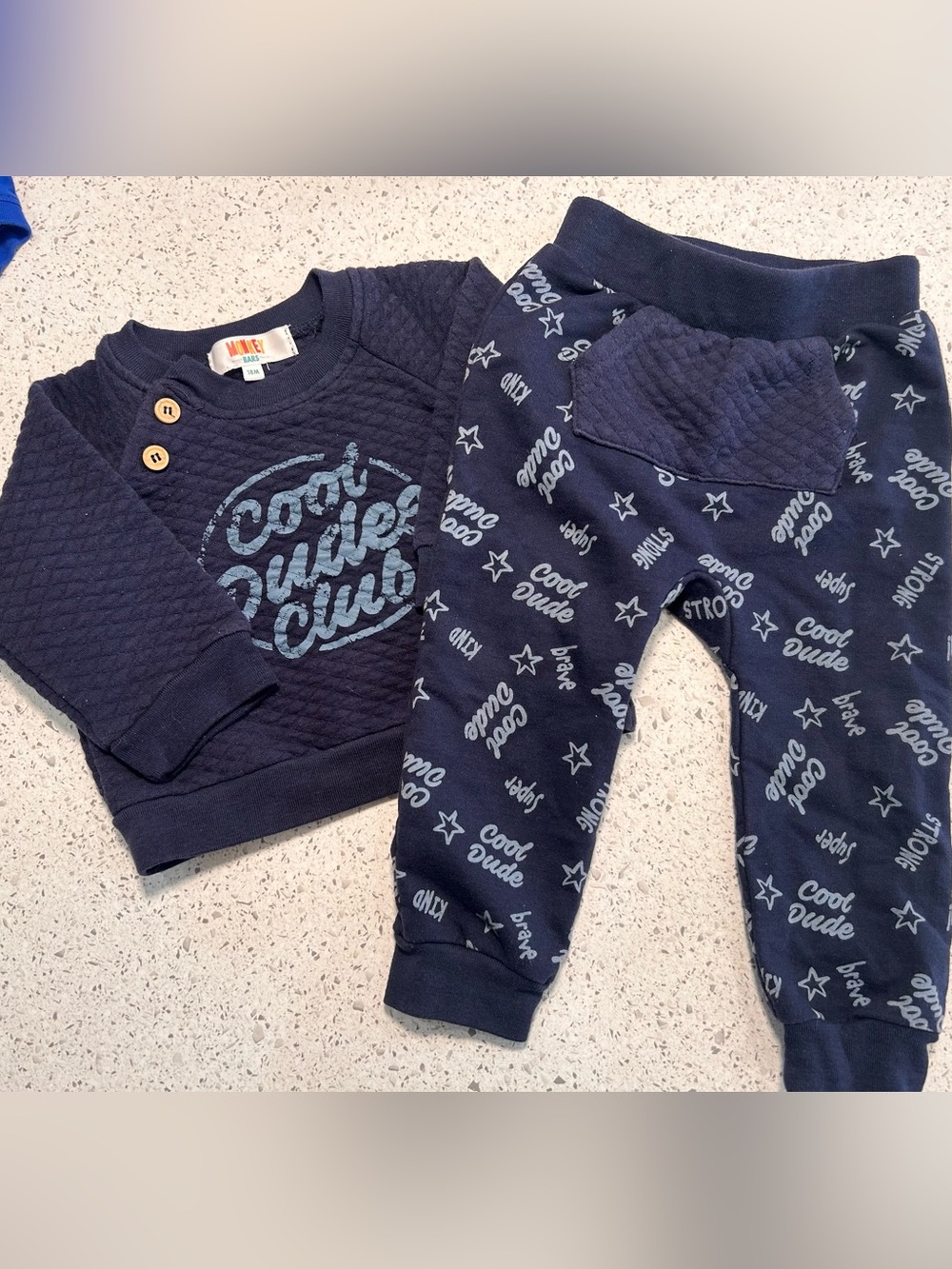 Unbranded Kids Navy 'Cool Dude' Jogger Pants
